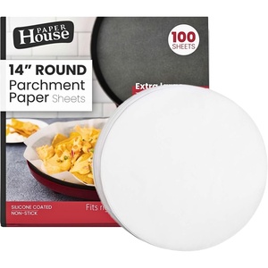 image:imageParty Bargains 14 Round Parchment Paper Sheets for Baking amp Cooking  200 NonStick Oven Safe Liners for Cake Pans Roasting amp Cookies