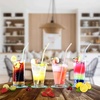 image:imageParty Bargains Flexible Drinking Straws 40 Count Striped Colors Disposable Plastic Straws 023 diameter 763 long Pack of 1