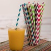 image:imageParty Bargains Paper Straws  Disposable amp Reusable Assorted Rainbow Stripe Drinking Large Straw  Perfect for Juices Shakes Smoothies Party Supplies Arts amp Crafts  150 Pack