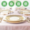 image:imagePARTY BARGAINS 125 Disposable Plastic Dinnerware Set for 25 Guest  Gold Lace 25 Each 10 Dinner Plates 7 SaladDessert Plates Forks Knives Spoons for Weddings Bridal Showers Birthday