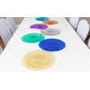 image:imagePARTY BARGAINS 13 Inch Plastic Charger Plates Raindrop Transparent Lavender 8 Pack
