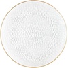 image:imagePARTY BARGAINS 13Inch Charger Plates  8 Pack Organic Collection Black Gold Rim HeavyDuty Disposable Chargers for Elegant Dining  Ideal for Weddings and Formal EventsHammered Clear Gold Rim