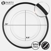 image:imagePARTY BARGAINS 13Inch Charger Plates  8 Pack Organic Collection Black Gold Rim HeavyDuty Disposable Chargers for Elegant Dining  Ideal for Weddings and Formal EventsBlack Rim