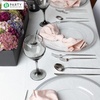 image:imagePARTY BARGAINS 13Inch Charger Plates  8 Pack Organic Collection Black Gold Rim HeavyDuty Disposable Chargers for Elegant Dining  Ideal for Weddings and Formal EventsSilver Rim
