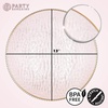 image:imagePARTY BARGAINS 13Inch Charger Plates  8 Pack Organic Collection Black Gold Rim HeavyDuty Disposable Chargers for Elegant Dining  Ideal for Weddings and Formal EventsHammered Pink Gold Rim