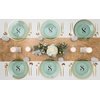 image:imagePARTY BARGAINS 13Inch Charger Plates  8 Pack Organic Collection Black Gold Rim HeavyDuty Disposable Chargers for Elegant Dining  Ideal for Weddings and Formal EventsGreen With Gold Rim