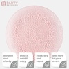 image:imagePARTY BARGAINS 13Inch Charger Plates  8 Pack Organic Collection Black Gold Rim HeavyDuty Disposable Chargers for Elegant Dining  Ideal for Weddings and Formal EventsHammered Pink