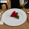 image:imagePARTY BARGAINS 13Inch Charger Plates  8 Pack Organic Collection Black Gold Rim HeavyDuty Disposable Chargers for Elegant Dining  Ideal for Weddings and Formal EventsA White