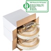 image:imagePARTY BARGAINS 250 Disposable Plastic Dinnerware Set for 50 Guest  Gold Lace 50 Each 10 Dinner Plates 7 SaladDessert Plates Forks Knives Spoons for Weddings Bridal Showers Birthday
