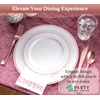 image:imagePARTY BARGAINS 250 Disposable Plastic Dinnerware Set for 50 Guest  Rose Gold 50 Each 10 Dinner Plates 7 SaladDessert Plates Forks Knives Spoons Weddings Bridal Showers Birthday