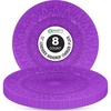 image:imagePARTY BARGAINS 13 Inch Plastic Charger Plates Raindrop Transparent Lavender 8 Pack