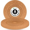 image:imagePARTY BARGAINS 13 Inch Plastic Charger Plates Raindrop Transparent Rose Gold 8 Pack