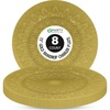 image:imagePARTY BARGAINS 13 Plastic Charger Plates Raindrop Design Gold  Disposable Round Table Chargers for Weddings Parties amp Events BPAFree 8 Pack