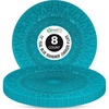 image:imagePARTY BARGAINS 13 Plastic Charger Plates Raindrop Design Teal Blue  Disposable Round Table Chargers for Weddings Parties amp Events BPAFree 8 Pack