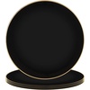 Hammered Black Gold Rim