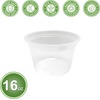 image:imagePARTY BARGAINS 16 oz Deli Containers with Lids  24 Count Round Clear Food Storage Plastic Containers Microwavable BPAFree Leakproof Takeout Container for Meal Prep
