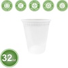 image:imagePARTY BARGAINS 32 oz Deli Containers with Lids  24 Count Round Clear Food Storage Plastic Containers Microwavable BPAFree Leakproof Takeout Container for Meal Prep
