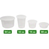 image:imagePARTY BARGAINS 64 oz Deli Containers with Lids  14 Count Half Gallon Round Clear Food Storage Containers Microwavable BPAFree Leakproof Takeout Container for Meal Prep