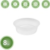 image:imagePARTY BARGAINS 8 oz Deli Containers with Lids  48 Count Round Clear Food Storage Plastic Containers Microwavable BPAFree Leakproof Takeout Container for Meal Prep