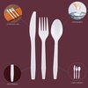 image:imagePARTY BARGAINS Argyle White Plastic Cutlery Set 360Piece  180 Forks 120 Spoons 60 Knives  HeavyDuty Disposable Utensils for Parties Weddings Buffets BBQs amp Catering  BPA Free