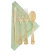 image:imageParty Bargains Disposable Plastic Silverware Flatware Forks  Durable amp Elegant Stylish Polished Gold Cutlery  Pack of 120