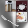 image:imageParty Bargains Silver Plastic Forks  120 Count Disposable Plastic Silverware Fork Durable amp Elegant Stylish Silver Cutlery