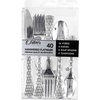 image:imagePARTY BARGAINS Hammered Silver Plastic Cutlery Set 40Piece  Heavy Duty Flatware Utensils Forks Spoons Knives Teaspoons for Parties Events Weddings CateringSilver