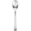 image:imageParty Bargains Disposable Pebble Collection Silverware Spoons 32 Count Silver Heavy Duty Plastic Flatware Cutlery Utensils Excellent for Wedding Parties Buffet Catering