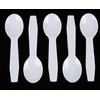 image:imageBlue Sky 3 Plastic Mini Spoons  400 Count White HeavyDuty Disposable Plastic Tasting Spoons Excellent for Desserts Appetizers Jello Shots Yogurts Spices and Samples