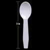 image:imageBlue Sky 3 Plastic Mini Spoons  400 Count White HeavyDuty Disposable Plastic Tasting Spoons Excellent for Desserts Appetizers Jello Shots Yogurts Spices and Samples
