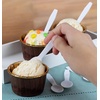image:imageBlue Sky 3 Plastic Mini Spoons  400 Count White HeavyDuty Disposable Plastic Tasting Spoons Excellent for Desserts Appetizers Jello Shots Yogurts Spices and Samples