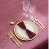 image:imagePARTY BARGAINS Disposable Plastic Silverware Flatwares Knives  Durable amp Elegant Stylish Polished Gold Cutlery  Pack of 120