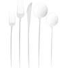 image:imagePARTY BARGAINS Plastic Cutlery Set 40 Pc White Disposable HeavyDuty Flatware  Includes 16 Forks 8 Knives amp 16 Spoons for Parties Weddings BBQs Events  Elegant amp Durable Plastic Utensils