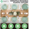 image:imagePARTY BARGAINS Plastic Cutlery Set 80 Pc Gold Disposable HeavyDuty Flatware  Includes 32 Forks 16 Knives amp 32 Spoons for Parties Weddings BBQs Events  Elegant amp Durable Plastic Utensils