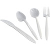 image:imagePARTY BARGAINS Plastic Knives  400 Count Lightweight Disposable White Knife Excellent for Desserts Appetizers Spices Samples or Everyday Use