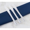 image:imagePARTY BARGAINS Silver Plastic Knives  120 Count Disposable Plastic Silverware Knives Durable amp Elegant Stylish Silver Cutlery