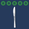 image:imagePARTY BARGAINS Silver Plastic Knives  120 Count Disposable Plastic Silverware Knives Durable amp Elegant Stylish Silver Cutlery