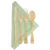 image:imageParty Bargains Disposable Plastic Gold Cutlery Set  Durable amp Elegant Stylish Polished Gold Cutlery  80 Forks 40 Knives 40 Spoons Party of 40