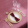 image:imageParty Bargains Disposable Plastic Gold Cutlery Set  Durable amp Elegant Stylish Polished Gold Cutlery  80 Forks 40 Knives 40 Spoons Party of 40