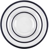 image:imagePARTY BARGAINS 12oz Contrast Collection Disposable Bowls Contrast Collection Clear with Black Rim 20 Pack
