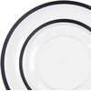 image:imagePARTY BARGAINS 12oz Disposable Plastic Bowls Contrast Collection Clear with Black Rim 10 Pack
