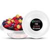 image:imagePARTY BARGAINS 12oz Contrast Collection Disposable Bowls Contrast Collection Clear with White Rim 10 Pack