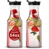 image:imagePARTY BARGAINS 50 oz Plastic Carafe with White FlipTab Lid Clear  3 Pack HeavyDuty SpillResistant Pitchers for Iced Tea Juice Cold Beverages Powdered Drinks Mimosa BarBlack Lid